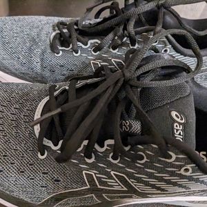 ASICS Mens Gel-Cumulus 22 Running Shoes, 10.5, Rock/Black